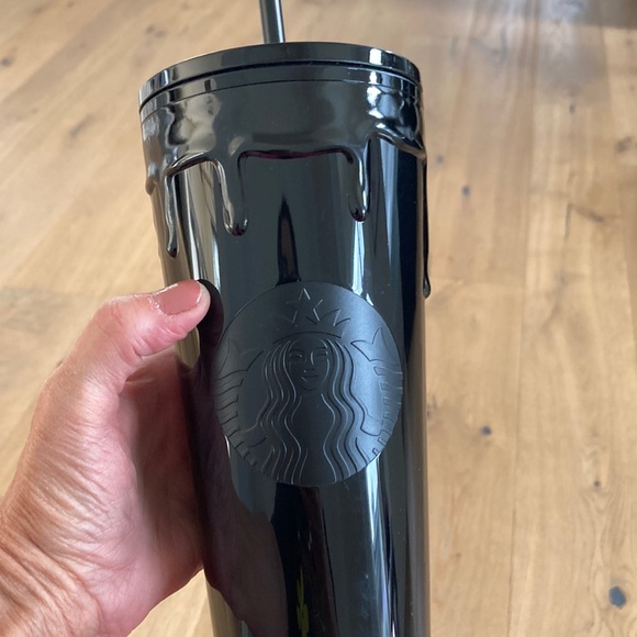 HOST PICK - Starbucks Matte Black HALLOWEEN Cold Tumbler with Lid and Straw - Picture 1 of 4